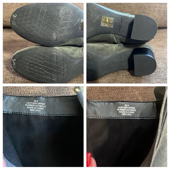 New Kurt Geiger London Elmer Block Heel Bootie Women’s Size 36.5 EU 6.5 US - Picture 10 of 15